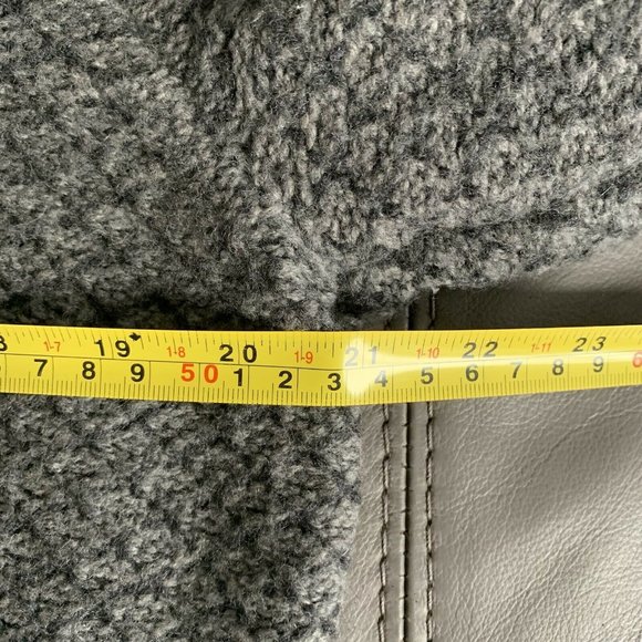 Joseph Abboud 1/4 zip Wool Knit Swearer gray Men's Size Large - Picture 5 of 8